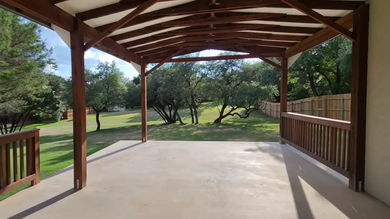 Patio detail: still frame from an artistic motion study